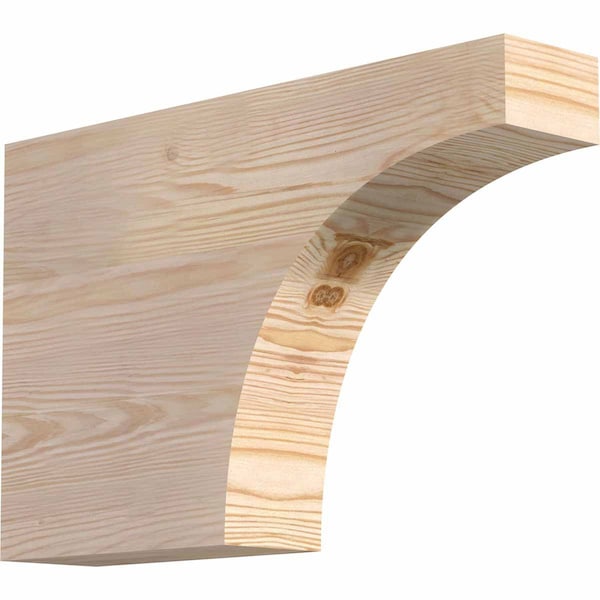 Ekena Millwork Huntington Smooth Rafter Tail, Douglas Fir, 3 1/2"W x 12"H x 18"L RFT04X12X18HUN00SDF - main